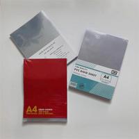 Couverture de reliure en PVC givré A4, feuille de plastique mate 150 microns 200 microns pour reliure spirale