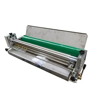 Hand cranked stainless steel desktop glue machine gluing machine