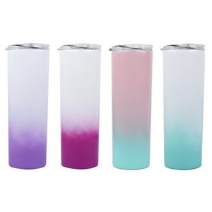 Wholesale 20oz straight neck stainless steel insulated pure color printed slimming coffee <b>cup</b> with logo printing capability - Product Image 5