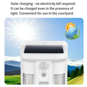 Solar Wall Lamp Outdoor Use Villa Corridor <b>Motion</b> <b>Sensor</b> Garden <b>Light</b> IP65 Waterproof Design - Product Image 3