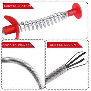 Nettoyeur de drain multifonctionnel <span class=keywords><strong>tuyau</strong></span> à quatre griffes déboucher évier baignoire égout déboucher outil ménager - Product Image 2