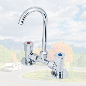 Usine Vente RV-S082 Cuivre Matériel <span class=keywords><strong>Caravane</strong></span> Robinet 180 Degrés Flip Remorque Robinet Haute Qualité Argent RV Robinet pour Camper Van - Product Image 4