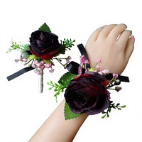 Corsage/Boutonniere Bunga Sutra Buatan Tangan Terlaris Lintas Negara untuk Pernikahan, Dekorasi Minimalis Gaya Eropa