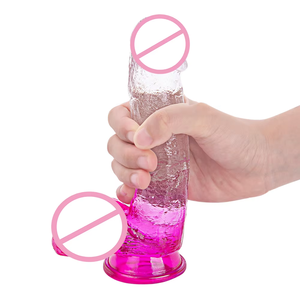 Großhandel TPR Big Crystal <span class=keywords><strong>Dildo</strong></span> Farbverlauf Farbe Realistischer Sex Männlicher <span class=keywords><strong>Dildo</strong></span> Glas Kristall Dildos - Product Image 5