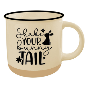 Tasse à café et à lait en céramique colorée sur le thème de Pâques, idéale pour un usage quotidien et comme idée de cadeau d'affaires, fabriquée par une usine professionnelle - Product Image 1