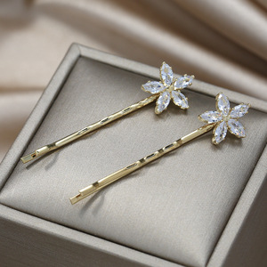 SLBRIDAL - Pinzas para el Cabello con Circonitas Cúbicas Brillantes para Mujer, Pasadores para el Cabello con Circonitas, Accesorios para el Cabello, Joyería - Product Image 2