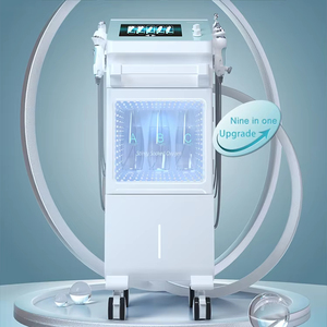 <span class=keywords><strong>Appareil</strong></span> de soin du visage à bulles d'oxygène 9 en 1, machine de raffinage des pores, équipement de resserrement cutané, <span class=keywords><strong>appareil</strong></span> de beauté à bulles d'oxygène non chirurgical - Product Image 1