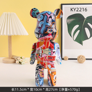 Salvadanaio in Resina a Forma di Orso Violento Decorazioni Nautiche per la Casa Ornamento Animale Anime per Regalo Aziendale Statuetta Decorazione Natalizia - Product Image 5