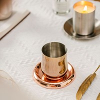 Plateau en acier inoxydable Maxery 304, plateau en métal exquis, or rose, pour mariage, décoration de la maison