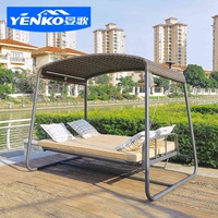 Fauteuil suspendu en aluminium pour patio, mobilier d'extérieur, ensemble de jardin, chaise suspendue pour piscine, balcon, mobilier de jardin