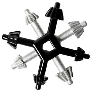 Dr. Clé de mandrin géante 4 en 1, alliage, finition noire, tige ronde, pour accessoire d'outil de perçage électrique - Product Image 1