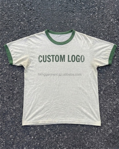 Camiseta de algodón ligera de corte holgado con efecto vintage ligeramente desgastado, camiseta oversize para hombre, camiseta de algodón con efecto desgastado. - Product Image 1