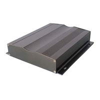 Caja de Control montada en la pared con brida de una pieza de aleación de aluminio extruido CNC, carcasa electrónica, carcasa de batería anodizada, carcasa de PCB