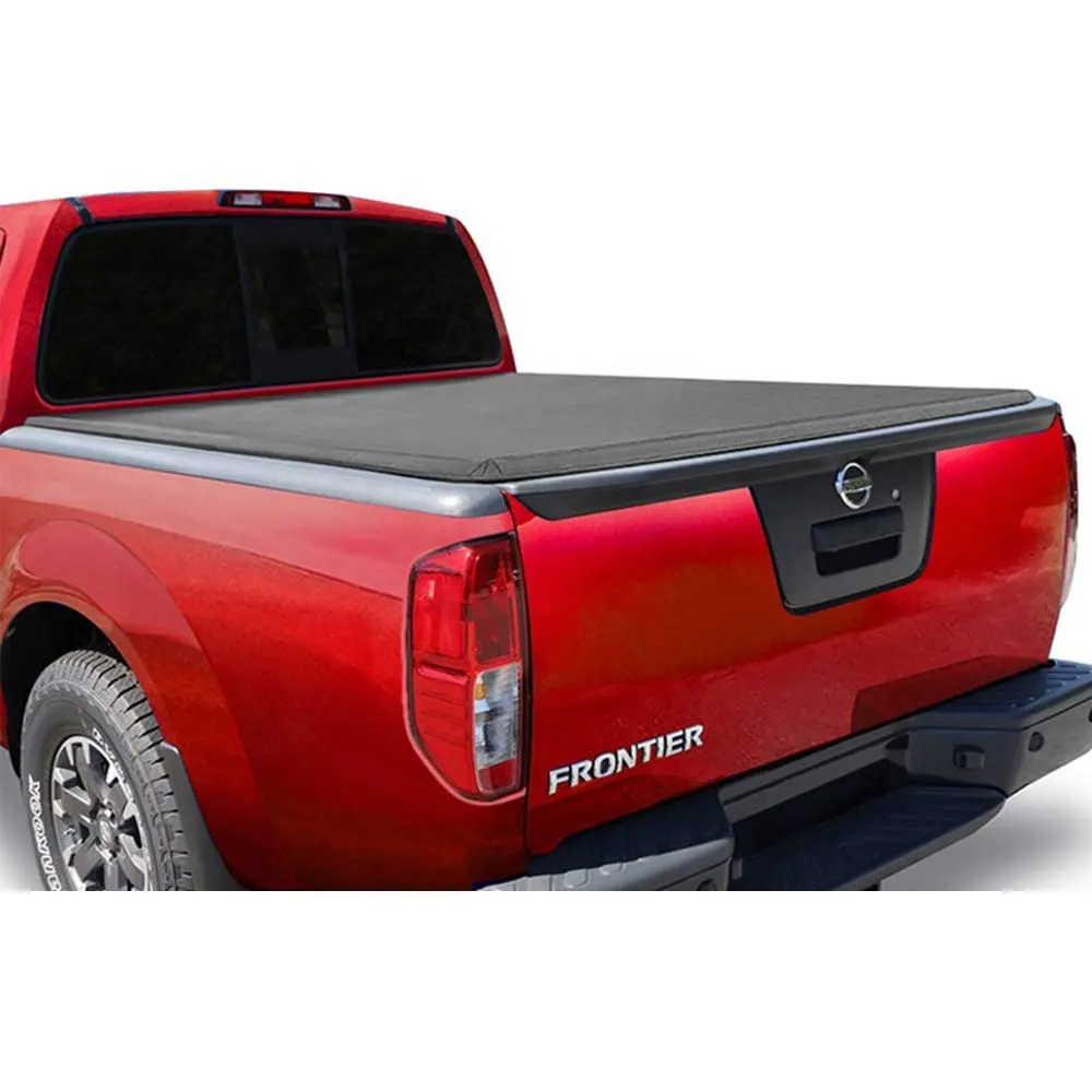 Cache-coffre de camion à trois volets, 3 tailles, souples, pour modèles Nissan Titan, lit Extra court, 5'5 ", vente en gros d'usine