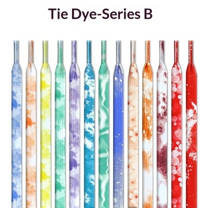 Cordones Planos de Moda para Zapatillas, Tie-Dye Degradado Cielo Estrellado, 0.8MM, para <span class=keywords><strong>Hombre</strong></span> y Mujer, AF1 AJ1, Lona - Product Image 1