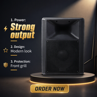 Speaker PA Pasif Profesional 10 Inch 250W, Kotak Suara Public Address dengan Kabinet Plastik untuk Aktivitas Hiburan KTV
