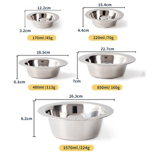 Conteneur de nourriture pour chiot en acier inoxydable de qualité supérieure, moderne, luxueux et durable, pour sevrage, argenté, à alimentation lente, solide - Product Image 4