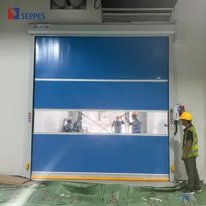 2024 nueva puerta de PVC de alta velocidad personalizada de fábrica limpia interior a prueba de polvo e insonorizada con puerta rápida automática inalámbrica