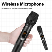 Mélangeur Audio Portable Professionnel Biner UF4-M Mini 4 Canaux avec 2 Microphones Sans Fil et Console Audio DJ USB 4 Canaux