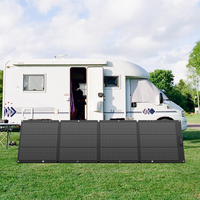 Panneau solaire monocristallin Powkey YT200 200W, pliable en 4 parties, ETFE noir, efficacité 23%, 9KG, chargeur solaire portable pliable pour camping, garantie 3 mois