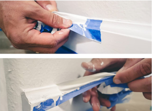 Ruban de masquage en crêpe bleue, 1 pièce, résiste à la chaleur 14 jours, pour décoration murale de fenêtre - Product Image 2