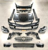 Kit de conversion style C63 pour Mercedes Benz Classe C W204 C260 C200 C300, kit carrosserie AMG63, 2008-2014, sans découpe, ajustement OEM