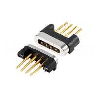 Conector de Datos Magnético HYTEPRO M411H de 4 Pines Rectos para Dispositivos Electrónicos Médicos y Wearables