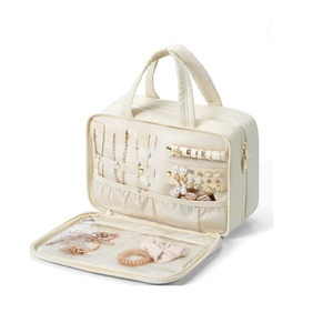 Borsa <span class=keywords><strong>da</strong></span> viaggio di grande capacità con <span class=keywords><strong>Organizer</strong></span> di gioielli <span class=keywords><strong>da</strong></span> <span class=keywords><strong>appendere</strong></span> borse per il trucco trapuntate - Product Image 4