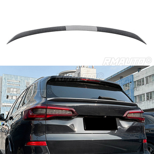 Aileron de coffre arrière de voiture, becquet de toit, garniture adhésive, kit de carrosserie pour BMW X5 G05 2019-2023 Noir brillant/Aspect carbone - Product Image 1