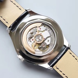 Montre unisexe personnalisée en édition limitée avec cadran blanc argenté, calendrier complet, phase de lune, mouvement automatique mécanique, saphir, nouvelle collection 2026 - Product Image 4