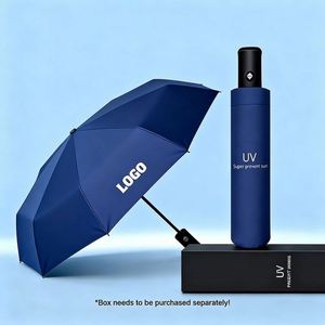 Paraguas Promocional de Bolsillo Mini, Personalizable con Logotipo, Plegable en 3 Secciones, Tela Pongee, Protección UV - Product Image 1