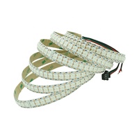 Bande LED RVB programmable 5V WS2812B, 144 LED par mètre, en cuivre, pour éclairage architectural, scénique et décoratif