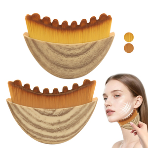 Herramienta de Masaje de Drenaje Facial, <span class=keywords><strong>Cepillo</strong></span> Facial Linfático Profesional de Alta Calidad para Esculpir la Línea de la Mandíbula, Cuerpo y Mentón, con Cubierta - Product Image 1