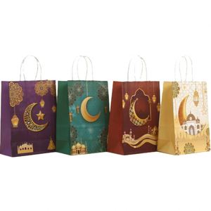Bolsas de Papel Kraft de Estilo Clásico para Dulces, con Diseño Vintage y Logotipo del Festival de la Luna, para Regalos y Compras en Centros Comerciales - Product Image 2