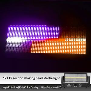 Pixel Controlled RGB Strobe Bar with 12 Independent Zones, Programmable Stage <b>Light</b> for Advanced <b>DMX</b> Shows - Product Image 5