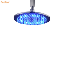 Foxbeee — pomme de douche hydroélectrique à LED, 10 pouces, forme ronde, fabriquée au plafond, avec livraison gratuite