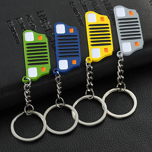 カスタムチェーン車のキーホルダーカスタムロゴスクールバスキーホルダー - Product Image 5