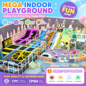Commercial <b>Indoor</b> Playground Soft Play with <b>Slide</b> for Bowling Alley Kids Activity Area - Product Image 1