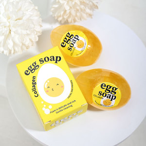 Savon naturel hydratant nettoyant en profondeur avec logo personnalisé, savon au collagène et aux œufs, savon blanchissant fait main aux œufs - Product Image 4