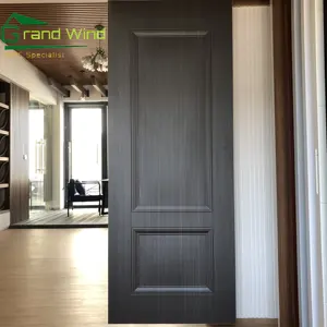 Современный интерьер комнаты дома wpc Дверной лист ПВХ твердой древесины MDF двери с wpc каркасом