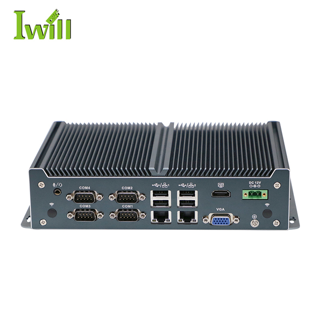 Cheap Computer Fanless Mini Pc J1900 Fanless Embedded Industrial Computer Rs485 with 8*USB
