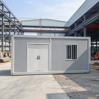 Bureau modulaire en conteneur, maison préfabriquée portable, cabine mobile en conteneur pour l'hébergement des travailleurs du bâtiment