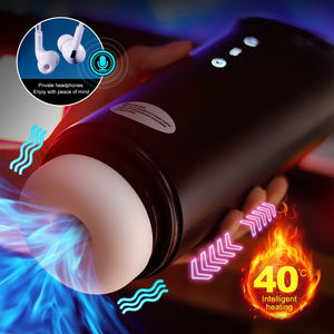 ألعاب جنسية للرجال البالغين، هزاز كهربائي أوتوماتيكي على شكل مهبل، أداة استمناء تلسكوبية للرجال - Product Image 5