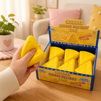 Bâton de fromage simulé en TPR, jouet anti-stress à presser, mignon et doux au toucher, cadeau promotionnel pour fêtes, vente en gros