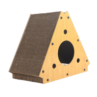 Maison de chat de vente directe d'usine jouets jouet à gratter pour chat en bois produit pour chat maison à gratter