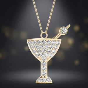 Collar con Colgante de Diamante Cultivado en Laboratorio, Rodio, Oro 10K 14K 18K, Plata 925 935, Regalo de Compromiso, Joyería de Lujo para Fiestas - Product Image 1