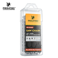 Rantai Gergaji PEGATEC 20 Inch 325 050 76 Mata Rantai Tipe Chisel Baja Premium Anti Patah untuk Penebangan Kayu Keras