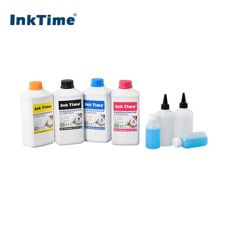 Alta Concentração de 1000ml de tinta de Impressão Digital CMYK 4 Cor Dye Sublimação de Tinta de Transferência De Calor Do Rolo de Tinta Para Tecidos de Poliéster