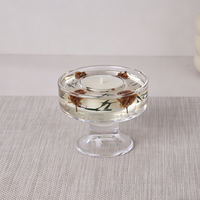Maßgefertigte Luxus-Heimdekoration Klare Transparente Gel-Wachskerzen im Glasbecher Aromatherapie Soja-Duftkerze