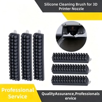Brosse de nettoyage de buse en silicone pour imprimante 3D, essuie-buse résistant à la chaleur pour Bambu Lab A1 A1 Mini, accessoires